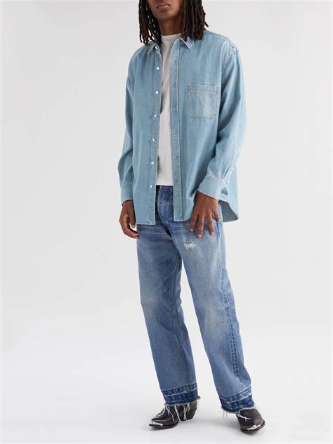 celine denim mens|celine denim shirts.